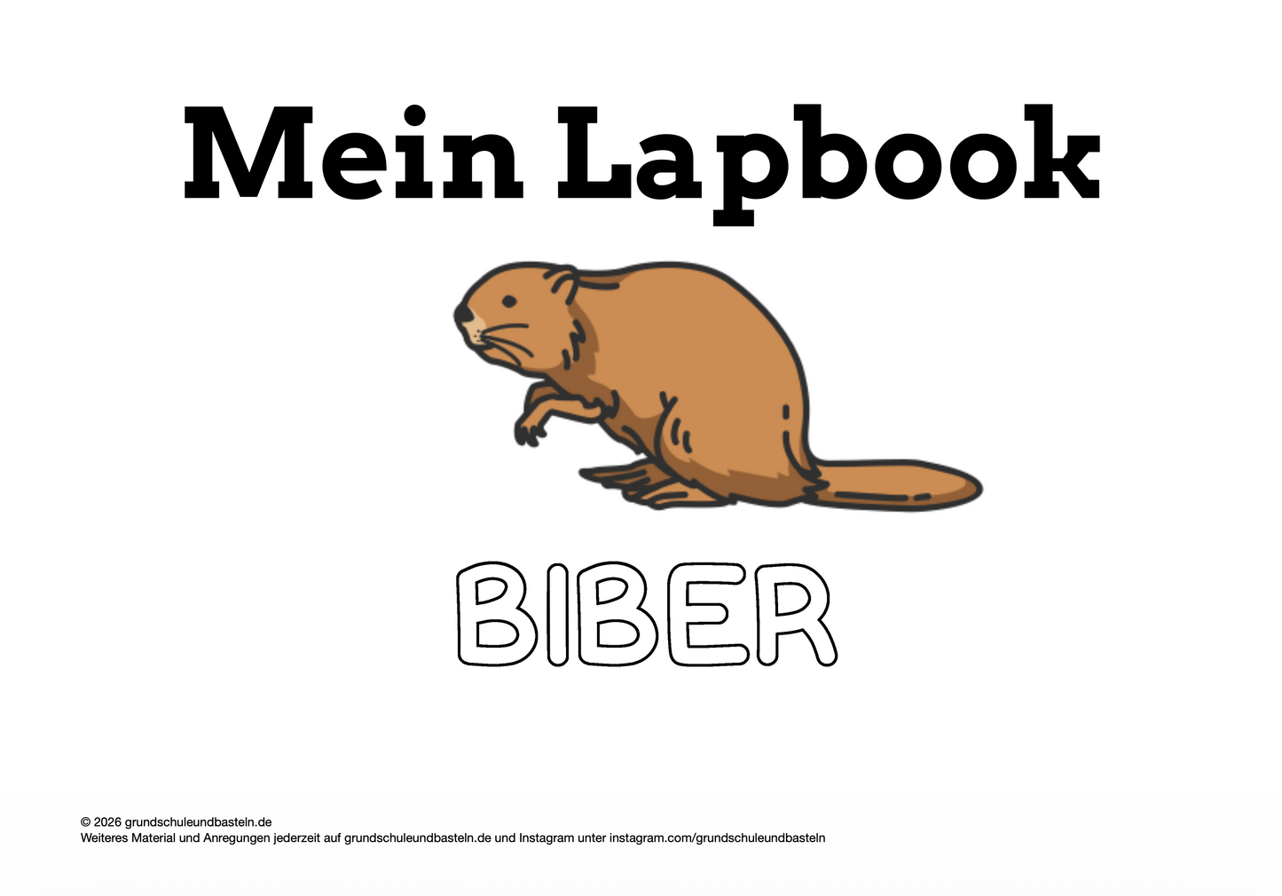 Lapbook: Biber