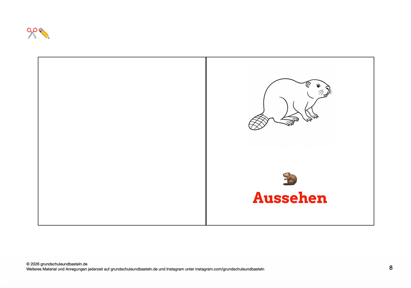 Lapbook: Biber