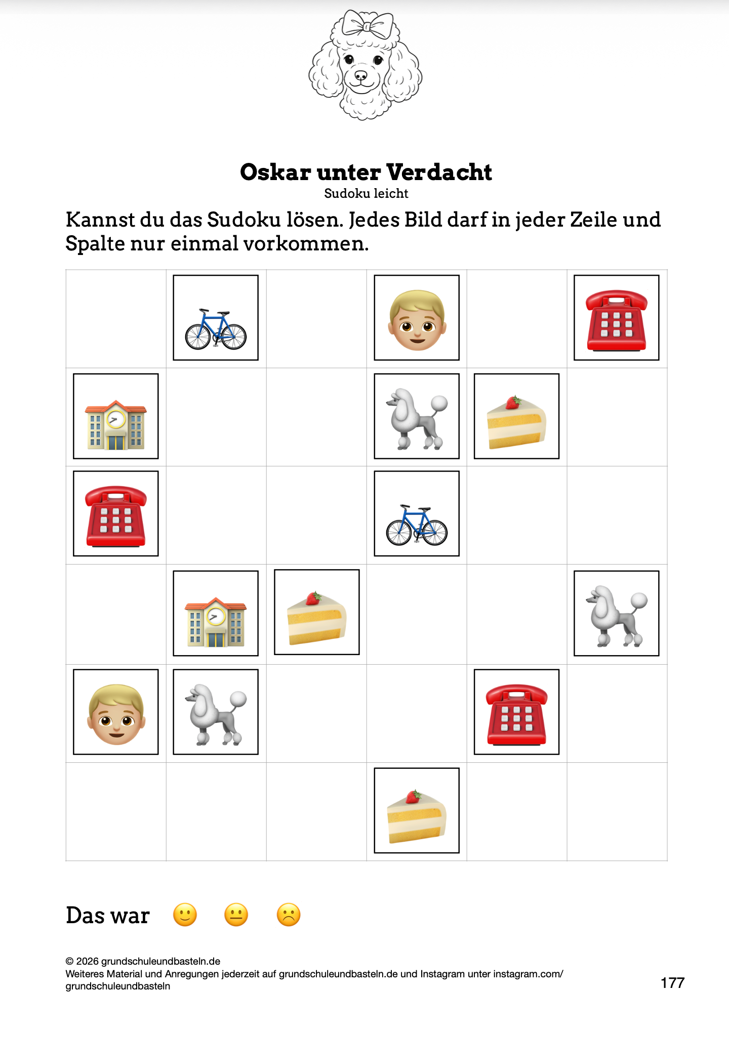 Begleitmaterial: Oskar unter Verdacht