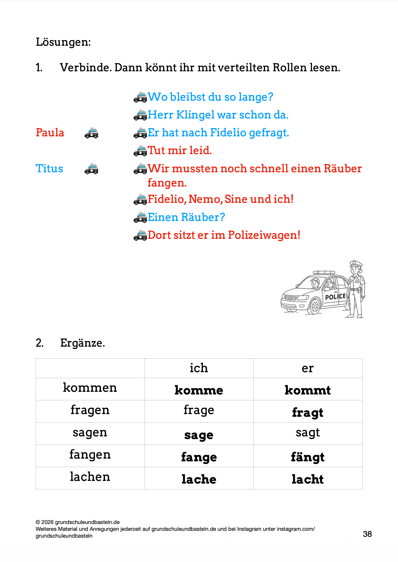 Begleitmaterial: Paula, Titus und der Sonntagshund