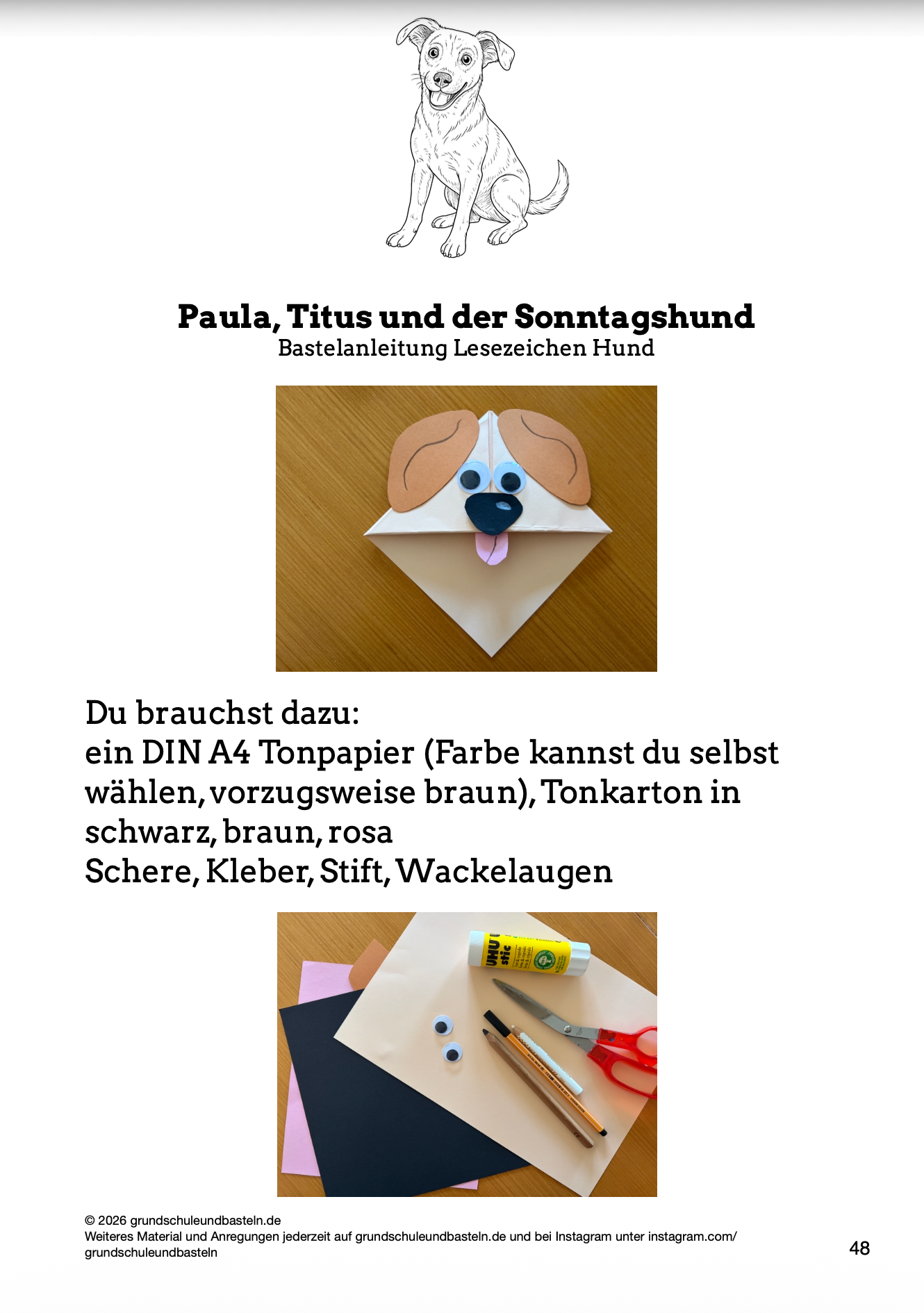 Begleitmaterial: Paula, Titus und der Sonntagshund